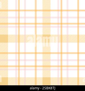 Gingham-Muster. Karomuster mit Schottenkaromuster für Ostermotiv. Nahtlose pastellfarbene vichy-Hintergründe für Tischdecke, Kleid, Rock, Feierkarte Stock Vektor