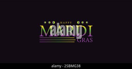 Farbenfrohe Kreationen, die den Geist des Mardi Gras umarmen Stock Vektor