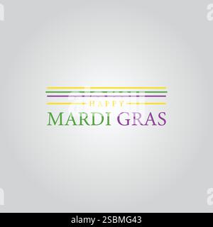 Mardi Gras Madness Eine bunte Feier des Lebens Stock Vektor