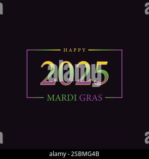 Das Wesen des Mardi Gras einfangen Eine Feier wie kein anderer Stock Vektor