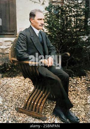 Mustafa Kemal Pascha Atatürk (1881–1938) Gründer und erster Präsident der Türkischen Republik, 1922 Stockfoto