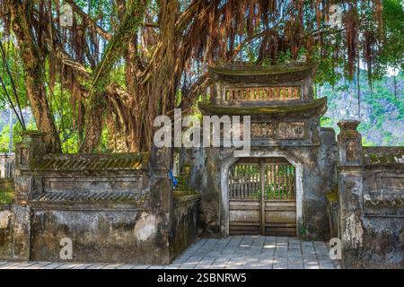 Vietnam, Provinz Ninh Binh, Hoa Lu, ehemalige Hauptstadt Vietnams zwischen 968 und 1010, Tempel des Königs Le Dai Hanh Stockfoto