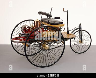 Carl Benz First Automobile Stockfoto