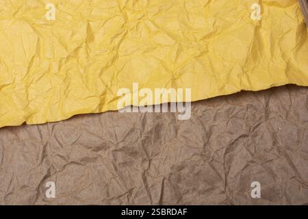 Zerknitterter Textureffekt. Zerknitterte Papierstruktur Stockfoto