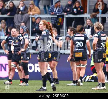 Exeter, Devon, Großbritannien. Februar 2025. PWR Professional Damen Rugby Exeter Chiefs vs Harlequins im Sandy Park, Exeter, Devon. Im Bild: Exeter Chiefs Team. Hinweis: Nidpor/Alamy Live News Stockfoto