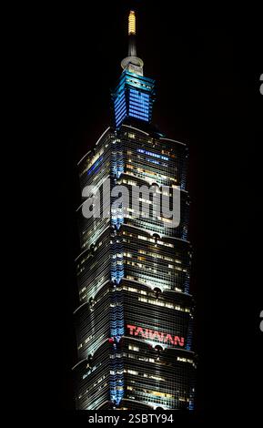 Hochhaus 101 Tower, Taipeh, Taiwan *** 101 Tower Wolkenkratzer, Taipeh, Taiwan Stockfoto