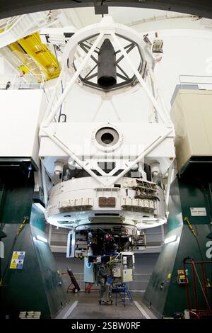 Das William Herschel Telescope WHT, Roque de los Muchachos Observatory, La Palma, Kanarische Inseln, Spanien das William Herschel Telescope wurde eröffnet Stockfoto