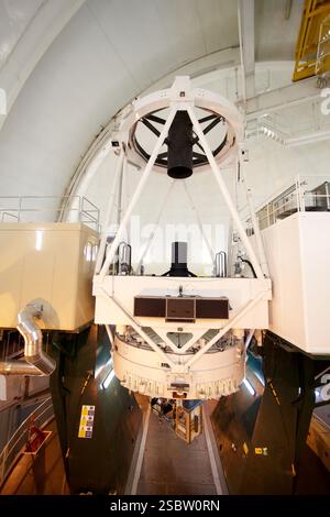 Das William Herschel Telescope WHT, Roque de los Muchachos Observatory, La Palma, Kanarische Inseln, Spanien das William Herschel Telescope wurde eröffnet Stockfoto