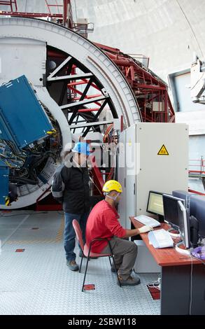 Gran Telescopio CANARIAS GTC, Roque de los Muchachos Observatory, La Palma, Kanarische Inseln, Spanien das Gran Telescopio CANARIAS GTC ist ein 10,4 Met Stockfoto