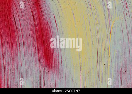 Farbenfrohe abstrakte bemalte Wand Muster und Textur als Hintergrund Stockfoto