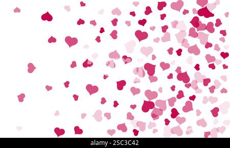 Happy Valentines Day Hintergrund. Abstrakte Herzen für Valentinstag Hintergrund Design. Vektorabbildung. Stock Vektor