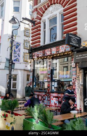 Lower Marsh Street Food Market in South London, England am 5. Februar 2025. Foto: SMP Stockfoto