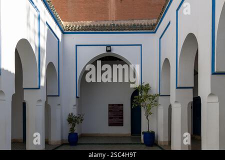 Bahia-Palast, Palast und Gartenkomplex in Marrakesch, Marokko. Stockfoto