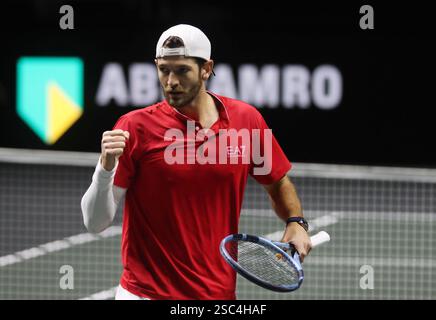 Rotterdam, Niederlande. Februar 2025. Tennis ABN AMRO OPEN, ATP 500, Andrea Vavassori (ITA), Rotterdam, 5. Februar, 2025. Foto Felice Calabro' Credit: Unabhängige Fotoagentur/Alamy Live News Stockfoto