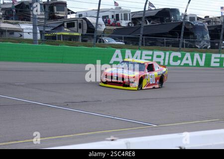 Newton Iowa, USA - 29. Juli 2017: 60 Ty Majeski Bit-O-Honey Ford NASCAR Xfinity Series, American Ethanol E15 250 Qualifying. Iowa Speedway. Stockfoto