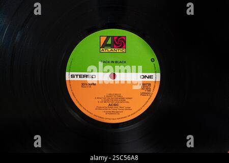 AC/DC Back in Black Stockfoto