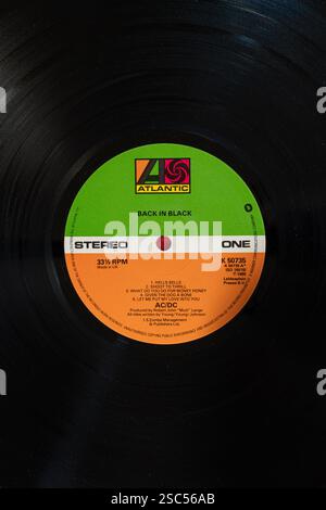 AC/DC Back in Black Stockfoto