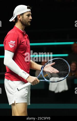 Rotterdam, Niederlande. Februar 2025. Andrea Vavassori von Italie während der ABN AMRO Open 2025, ATP 500 Tennis 16 eme Finale am 5. FEBRUAR 2025 in Rotterdam, Niederlande - Foto Laurent Lairys/ ABACAPRESS Credit: Abaca Press/Alamy Live News Stockfoto