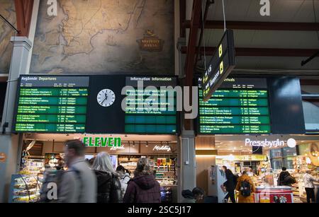 Die Wartehalle am Hauptbahnhof Göteborg Stockfoto