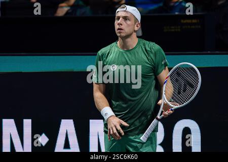 Rotterdam, Niederlande. Februar 2025. ROTTERDAM, NIEDERLANDE - 5. FEBRUAR: Am dritten Tag der ABN AMRO Open in Rotterdam Ahoy am 5. Februar 2025 in Rotterdam, Niederlande. (Foto: Joris Verwijst/BSR Agency) Credit: BSR Agency/Alamy Live News Stockfoto