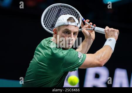 Rotterdam, Niederlande. Februar 2025. ROTTERDAM, NIEDERLANDE - 5. FEBRUAR: Am dritten Tag der ABN AMRO Open in Rotterdam Ahoy am 5. Februar 2025 in Rotterdam, Niederlande. (Foto: Joris Verwijst/BSR Agency) Credit: BSR Agency/Alamy Live News Stockfoto