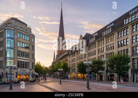 Mönckebergstraße, St. Petri, Hamburg, Deutschland Stockfoto