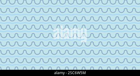 Wellenmuster in sanften Blautönen schaffen einen beruhigenden Hintergrund für Designprojekte Stock Vektor