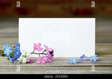 Unbeschriftete Muttertagskarte Stockfoto