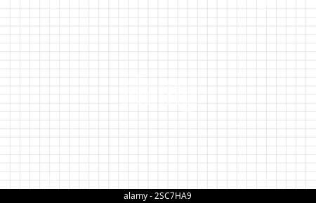 Quadratische Diagrammlinie mit Gitter auf weißem Hintergrund Stock Vektor
