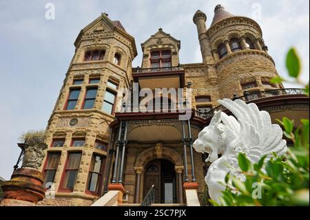 Bishop's Palace, Galveston Island, Golf von Mexiko, Texas, Vereinigte Staaten von Amerika, Nordamerika Stockfoto