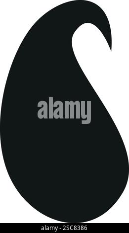 Einfaches Symbol im indischen Stil im Mango-Design. Sticksymbole und -Schilder. Stock Vektor