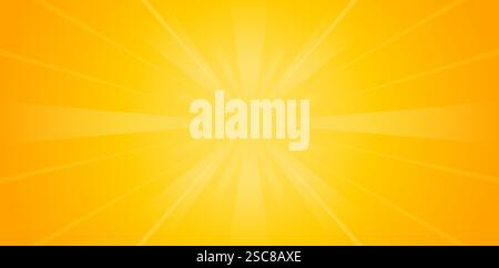 Sunburst Gradient orange gelbes Hintergrundmaterial für E-Commerce-Zeichen Einzelhandel Shopping, Werbeagentur, Werbekampagnen Marketing Stock Vektor