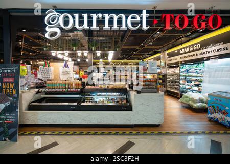 Bangkok, Thailand - 24. Januar 2020: Storefront des Gourmet to Go Stores in Bangkok. Stockfoto