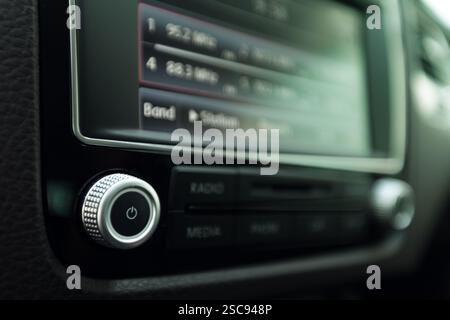 Smart Multimedia Touchscreen System für die Automobilindustrie Stockfoto