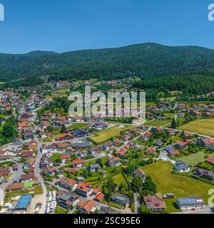 Sommer im Bayerischen Wald rund um den Luftkurort Bodenmais am Großen Arber Stockfoto