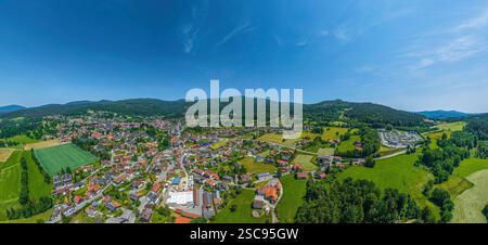 Sommer im Bayerischen Wald rund um den Luftkurort Bodenmais am Großen Arber Stockfoto