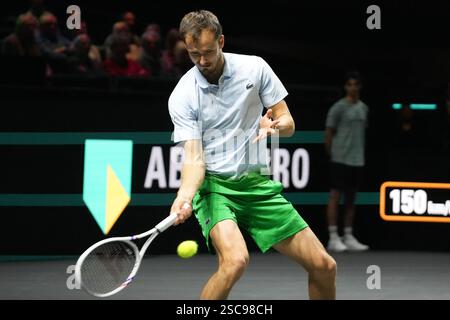 Rotterdam, Niederlande. Februar 2025. Daniil Medwedev während der ABN AMRO Open 2025, ATP 500 Tennis 16 eme Finale am 5. FEBRUAR 2025 in Rotterdam, Niederlande - Foto Laurent Lairys/ABACAPRESS. COM Credit: Abaca Press/Alamy Live News Stockfoto