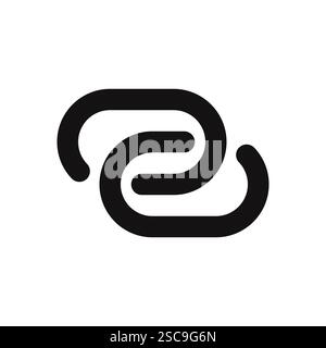 Link-Symbol. Kette, Internet, url, Verbindung, Anhang, verbinden, Hyperlink. Vektorabbildung. Stock Vektor