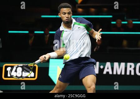 Rotterdam, Pays Bas. Februar 2025. Arthur Fils von Frankreich im Kampf gegen Constant Lestienne von Frankreich während der ABN AMRO Open 2025, ATP 500 Tennis-Veranstaltung am 5. Februar 2025 in Rotterdam, Niederlande - Foto Laurent Lairys/DPPI Credit: DPPI Media/Alamy Live News Stockfoto