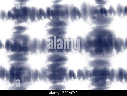 Abstraktes Design im Shibori-Stil mit Krawattenfarbe im Hintergrund Stock Vektor