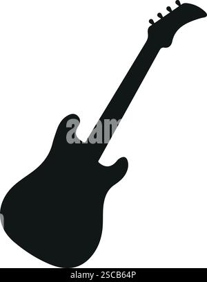 Gitarrensymbol. Musikinstrumente Zeichen und Symbole. Stock Vektor