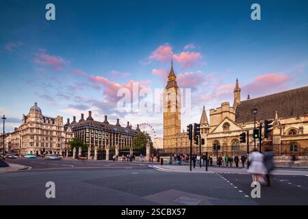 Big Ben & Portculis House von Parliament Street, London, Großbritannien Stockfoto