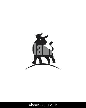 Buffalo Logo, Bison Buffalo Bull Logo, Bison Logo Design Vektor Stock Vektor