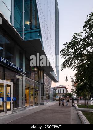 25 West Main, Lage: Madison WI, Architekt: Valerio DeWalt Train Stockfoto