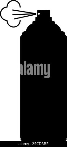 Symbol für Sprühflasche. Geschäftszeichen und -Symbole. Stock Vektor