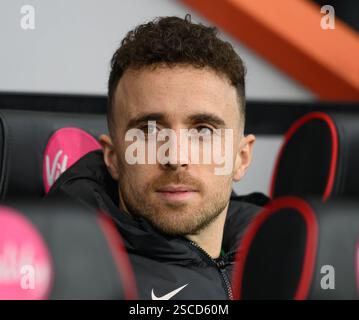 Bournemouth, Großbritannien. Februar 2025. AFC Bournemouth gegen Liverpool - Premier League - Vitality Stadium. Liverpool's Diogo Jota. Bildnachweis: Mark Pain / Alamy Live News Stockfoto
