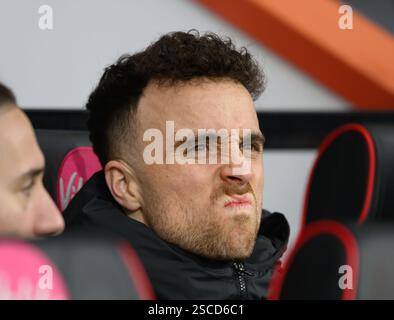 Bournemouth, Großbritannien. Februar 2025. AFC Bournemouth gegen Liverpool - Premier League - Vitality Stadium. Liverpool's Diogo Jota. Bildnachweis: Mark Pain / Alamy Live News Stockfoto