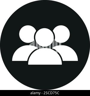 Symbol „Personen“. Geschäftszeichen und -Symbole. Stock Vektor