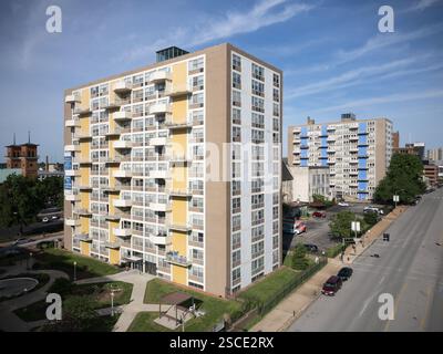 Plaza Square Apartments, Lage: St. Louis MO, Architekten: HOK & Harris Armstrong Stockfoto