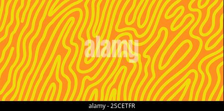 Abstrakter Hintergrund mit geschwungenen welligen Linien Hand gezeichnete Vektorillustration in trendigen Farben, einfaches Layout, minimalistisches Bild mit Liniengrafik, Geometrie für Druck, Banner, Wohnkultur, nicht-nahtloses Muster Stock Vektor